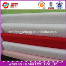 Tela de algodón 100% de raso de 3 cm para la ropa de cama de hotel Juego de cama de algodón de poliéster blanco con tela de raso de raso